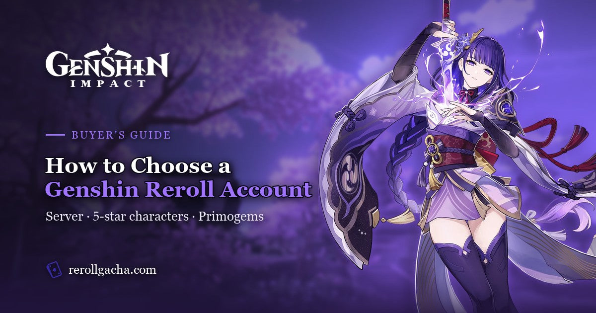 How to Choose a Genshin Impact Reroll Account (Server, Characters, Primogems)