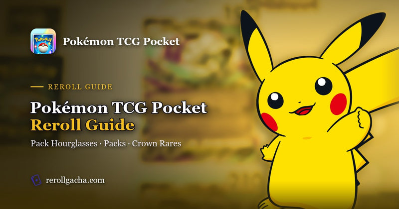 Guia de reroll de Pokémon TCG Pocket: Pack Hourglasses, pacotes e Crown Rares