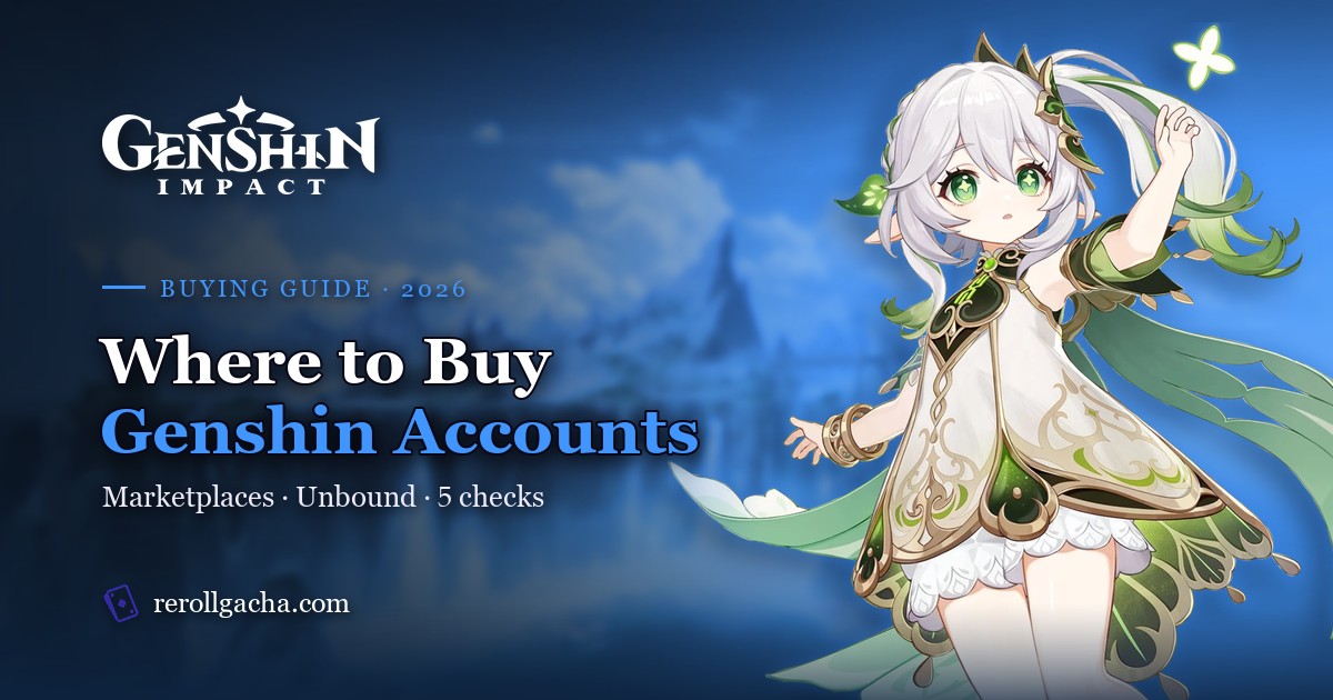Where to Buy Genshin Impact Accounts in 2026: Safe Options Compared