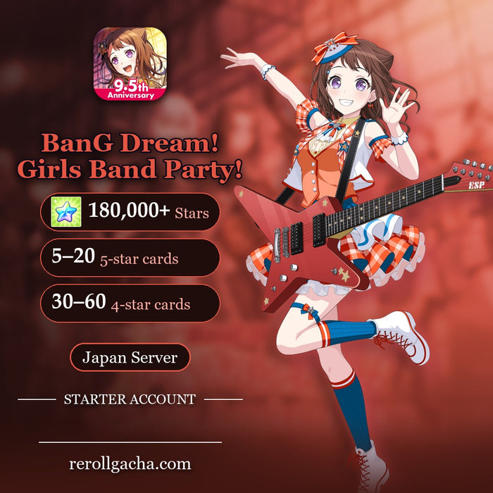 BanG Dream! Girls Band Party! — Conta inicial [Japão]
