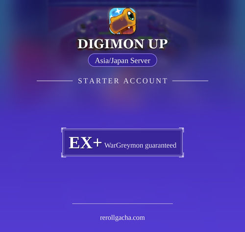 DIGIMON UP — Conta Inicial WarGreymon EX+