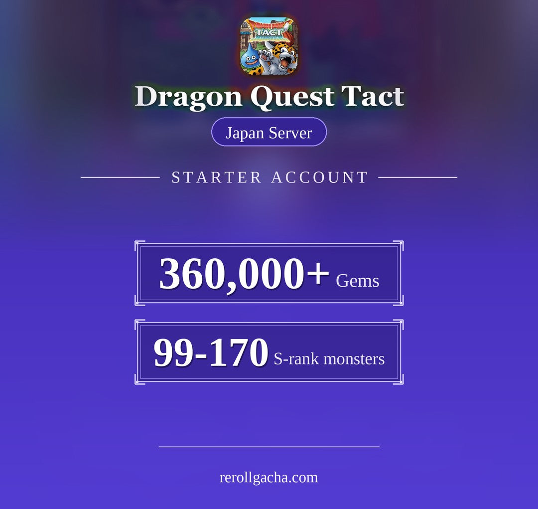 Dragon Quest Tact Gems starter account