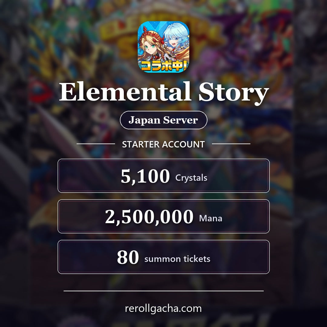 Elemental Story — Conta inicial [Japão]
