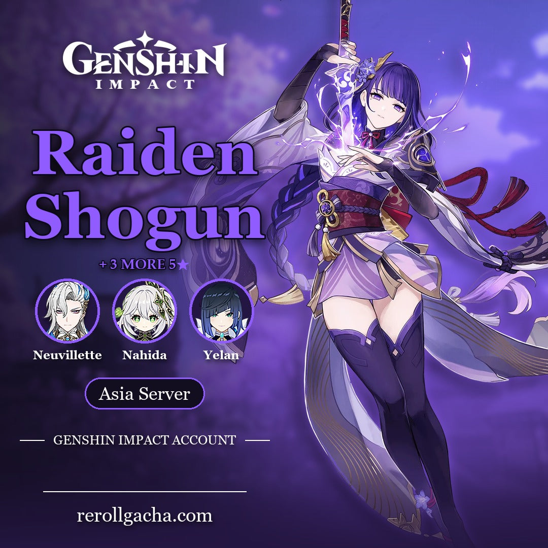 Genshin Impact Raiden Shogun Account