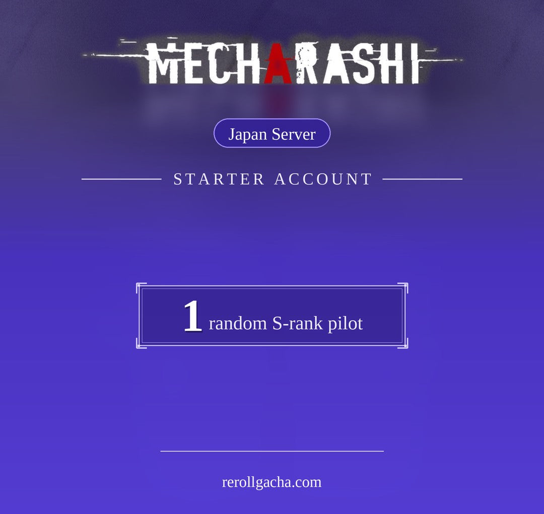 Mecharashi — S-rank Pilots Starter Account: 1 random S-rank pilot
