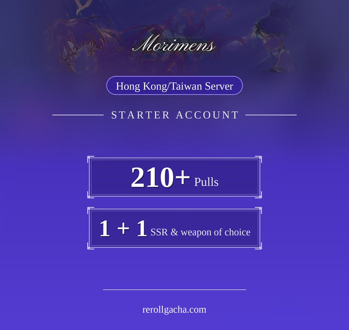 Morimens — Starter Account [Hong Kong / Taiwan]