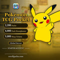Pokémon TCG Pocket — Starter Account [Global]: 2,200 Packs, 4,000 Pack Hourglasses, 5,000 Shop Tickets