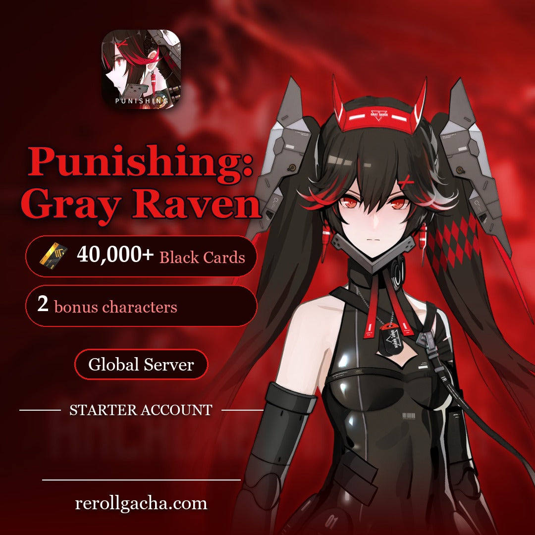 Punishing: Gray Raven — Starter Account [Global]: 40,000+ Black Cards, 2 bonus characters