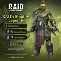 RAID: Shadow Legends — Mythical Hero Account: 1 Mythical hero, 80 Ancient Shards, 12 Void Shards