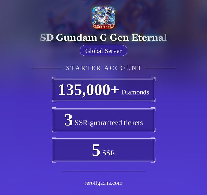 SD Gundam G Generation Eternal — Starter Account [Global]