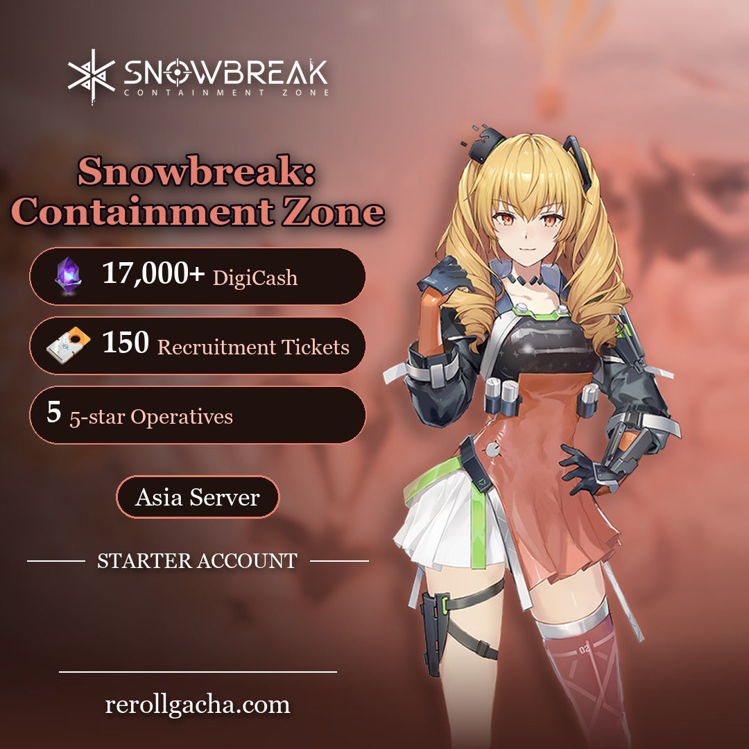 Snowbreak: Containment Zone — Starter Account [Asia]: 17,000+ DigiCash, 150 Recruitment Tickets, 5 5-star Operatives