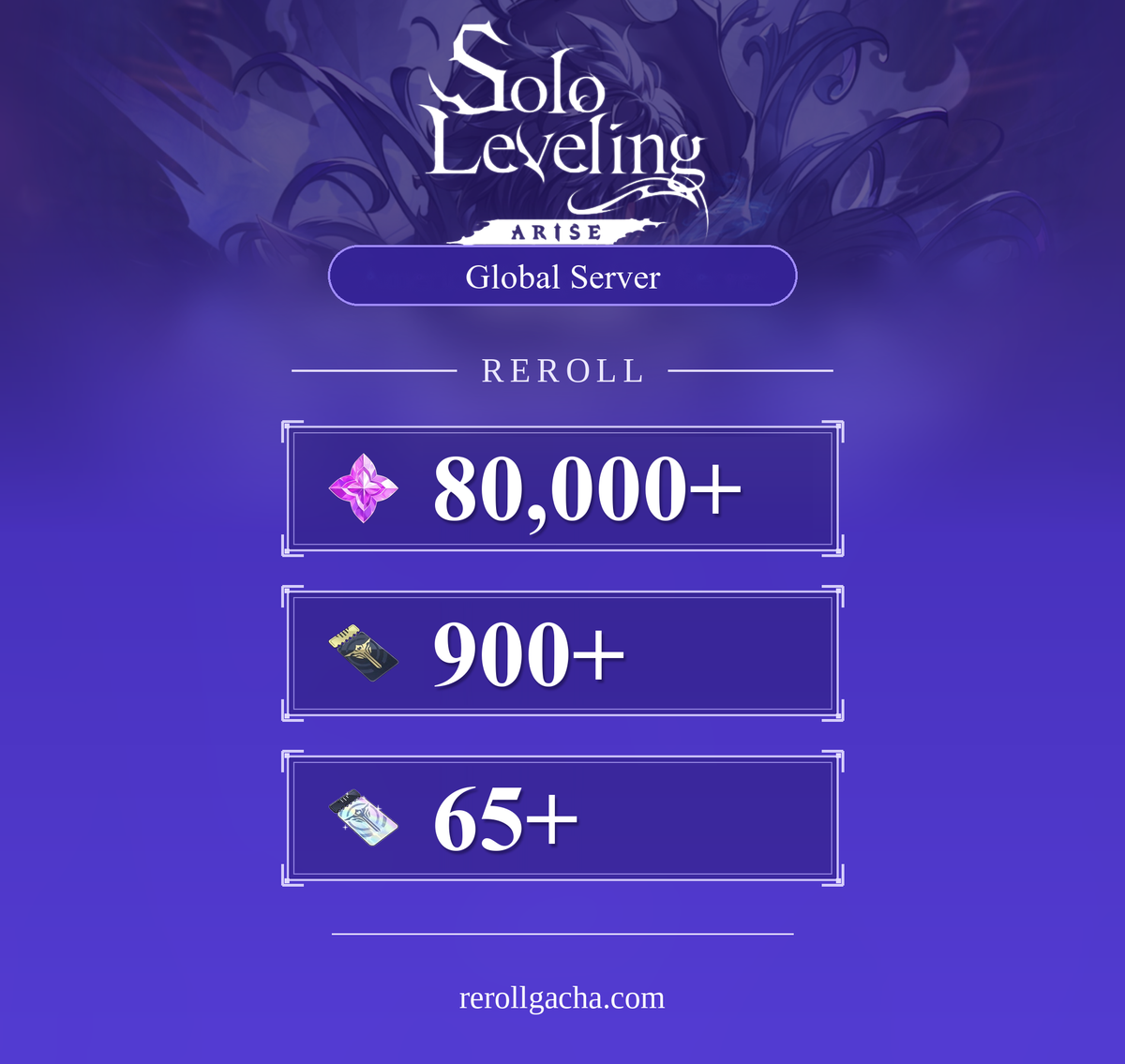 Solo Leveling: ARISE — Conta reroll