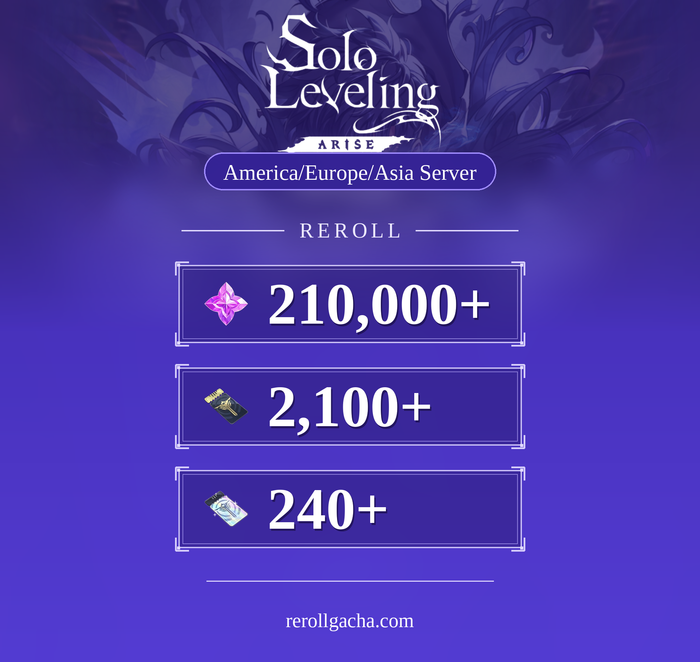 Solo Leveling: ARISE — Conta reroll