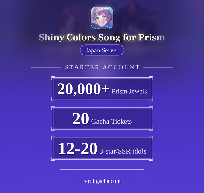 THE IDOLM@STER SHINY COLORS Song for Prism — Starter Account [Japan]